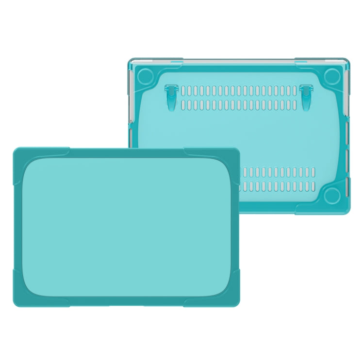 TPU + PC Two Color Laptop Protective Case For MacBook Pro 14.2 inch A2442 2021(Light Blue)