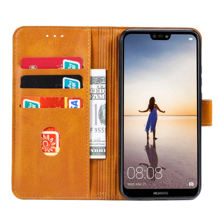 For Huawei P20 Lite GUSSIM Business Style Horizontal Flip Leather Case with Holder & Card Slots & Wallet(Khaki) - Huawei Cases by GUSSIM | Online Shopping South Africa | PMC Jewellery | Buy Now Pay Later Mobicred