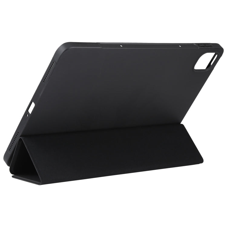 For Xiaomi Mi Pad 5 TPU Three-fold Leather Tablet Case(Black)