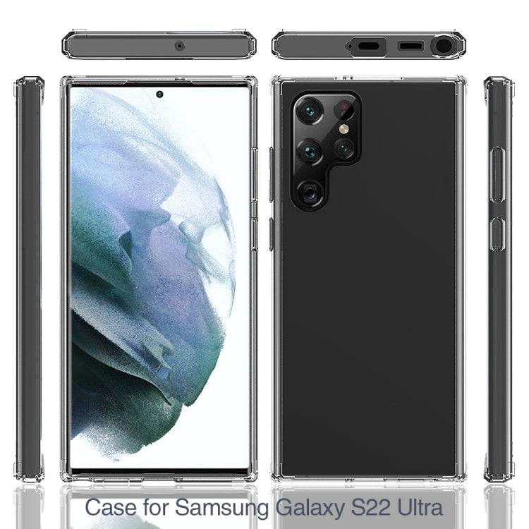 For Samsung Galaxy S22 Ultra 5G Shockproof Scratchproof TPU + Acrylic Phone Case(Black)