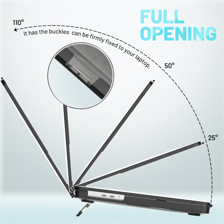 PC + TPU Honeycomb Laptop Protective Case For MacBook Pro 16.2 inch A2485 2021(Cool Black) - MacBook Pro Cases by PMC TechLife | Online Shopping South Africa | PMC TechLife