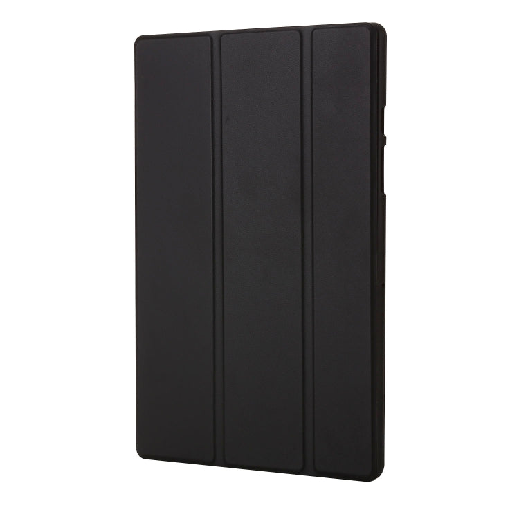 For Samsung Galaxy Tab A8 10.5 2021 TPU Three-fold Horizontal Flip Leather Case(Black) - free shipping - PMC Jewellery - Order now!