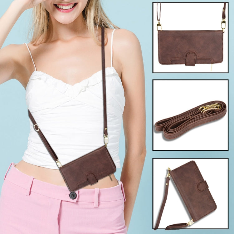 For OPPO Reno5 A Litchi Texture Zipper Leather Phone Case(Brown)