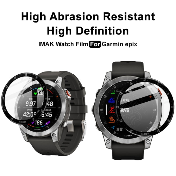 Compatible with Garmin Epix IMAK Plexiglass HD Watch Protective Film - Screen Protector by imak | Online Shopping South Africa | PMC Jewellery | Buy Now Pay Later Mobicred