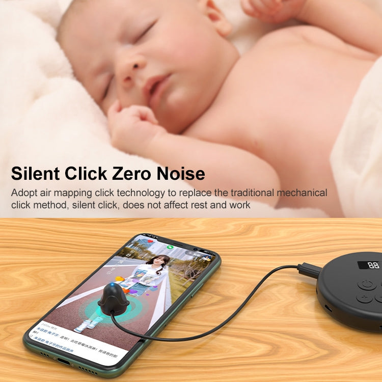 G30 Universal Digital Display Like Device Mobile Phone Automatic Screen Clicker, Style:One Machine with Six Head(Black)