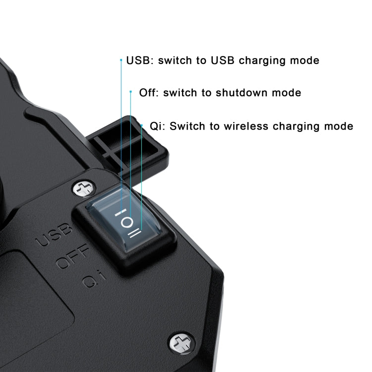 WUPP CS-1288A1 Wireless Charging + Wired Charging One-button Retractable Mobile Phone Stand(Black) - free shipping - PMC Jewellery - Order now!