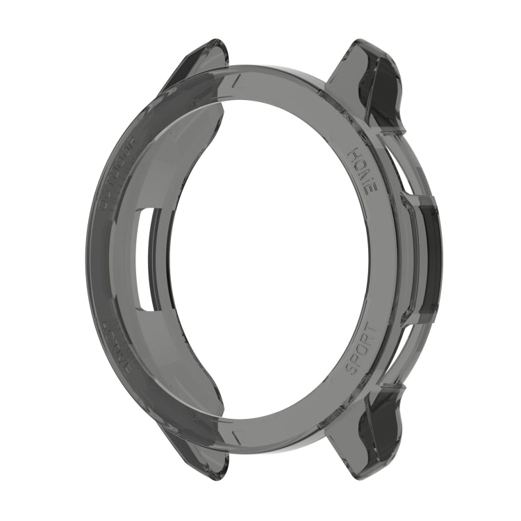 For Xiaomi Watch S1 Active / Watch Color 2 TPU Half-pack Watch Case(Transparent Black) - Watch Cases by PMC Jewellery | Online Shopping South Africa | PMC Jewellery | Buy Now Pay Later Mobicred