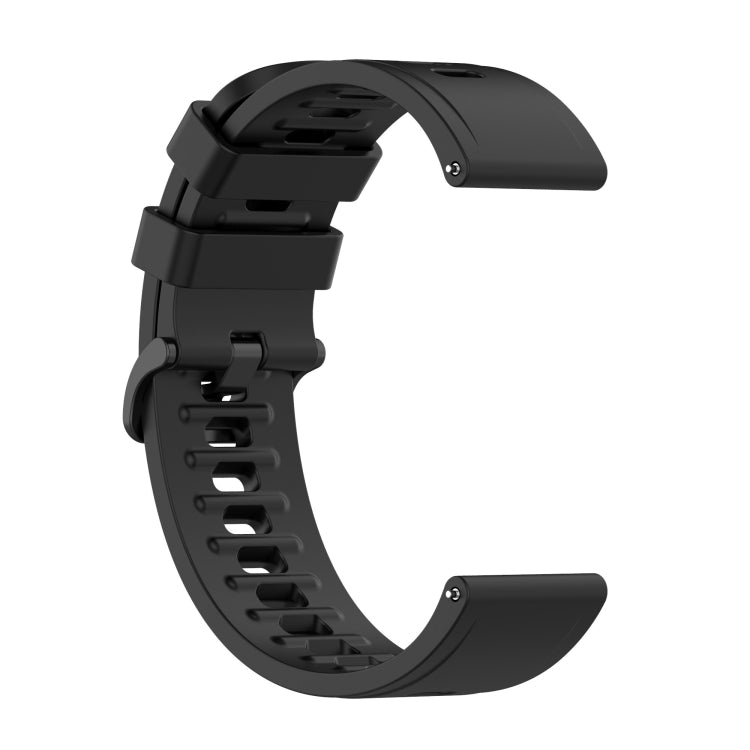 For Xiaomi Watch S1 Active / Watch Color 2 Solid Color Silicone Watch Band(Black)