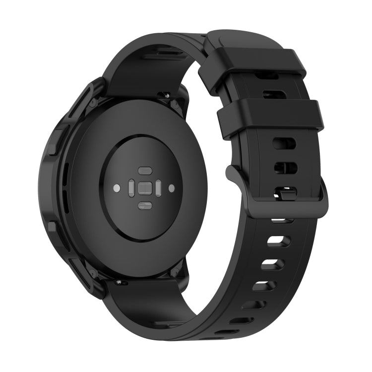 For Xiaomi Watch S1 Active / Watch Color 2 Solid Color Silicone Watch Band(Black) - free shipping - PMC Jewellery - Order now!