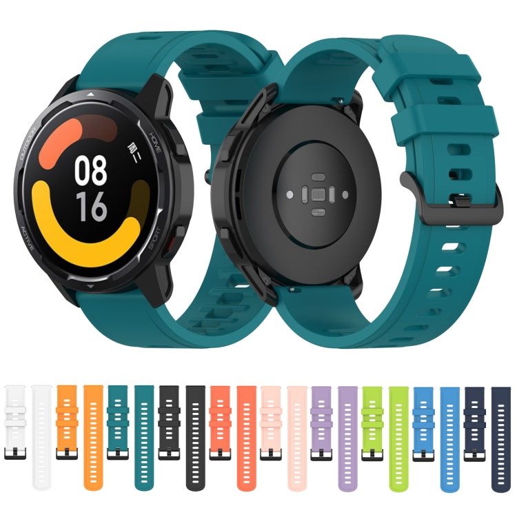 For Xiaomi Watch S1 Active / Watch Color 2 Solid Color Silicone Watch Band(Midnight Blue) - Watch Bands by PMC TechLife | Online Shopping South Africa | PMC TechLife | Buy Now Pay Later Mobicred