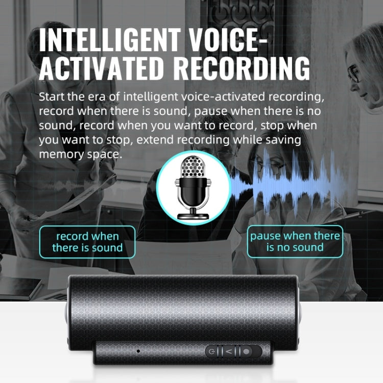 Q76 Smart HD Noise Reduction Voice Control Strong Magnetic Recording Pen, Capacity:8GB(Black)