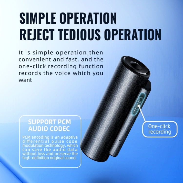 Q76 Smart HD Noise Reduction Voice Control Strong Magnetic Recording Pen, Capacity:8GB(Black) - Recording Pen by PMC Jewellery | Online Shopping South Africa | PMC Jewellery | Buy Now Pay Later Mobicred