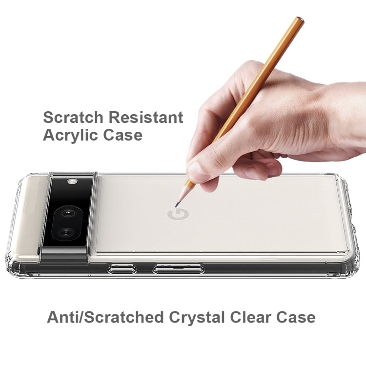 For Google Pixel 7 Scratchproof TPU + Acrylic Protective Case(Transparent) - free shipping - PMC TechLife - Order now!
