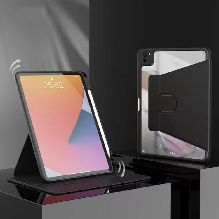 For iPad Pro 12.9 2022 / 2021 / 2020 / 2018 Mutural Jianshang Series Tablet Leather Smart Case(Pink)
