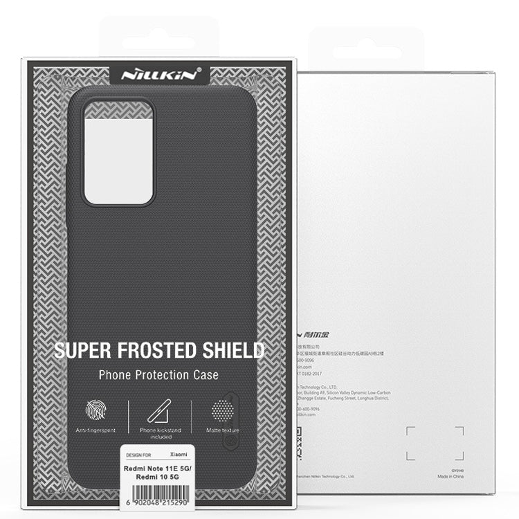 For Xiaomi Redmi Note 11E / Redmi 10 5G NILLKIN Frosted PC Phone Case(White) - Xiaomi Cases by NILLKIN | Online Shopping South Africa | PMC TechLife | Buy Now Pay Later Mobicred