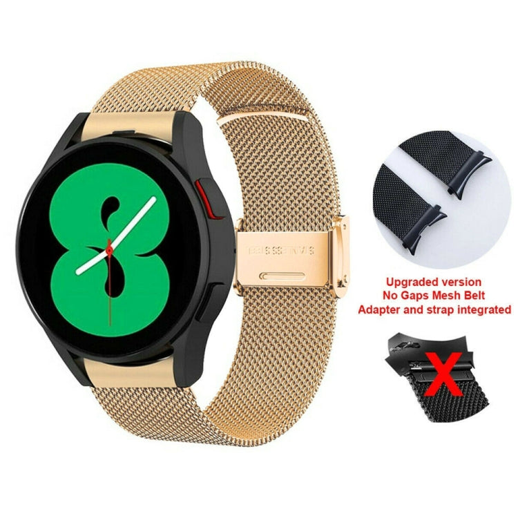 For Samsung Galaxy Watch4 40mm / 44mm Stainless Steel Milan Buckle Watch Band(Gold)