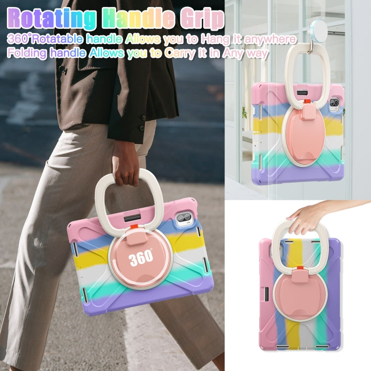 For Xiaomi Pad 5 / Pad 5 Pro Silicone + PC Tablet Protective Case(Colorful Pink) - by PMC TechLife | Online Shopping South Africa | PMC TechLife