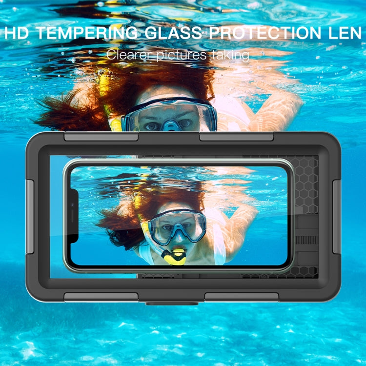 RedPepper 2nd Generation Diving Waterproof Protective Case, Waterproof depth: 15m(Black) - free shipping - PMC TechLife - Order now!