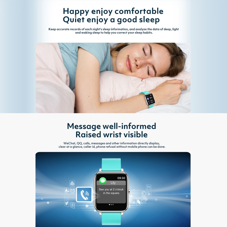 Rogbid Rowatch 1 1.4 inch IPS Screen Smart Watch, Support Blood Pressure Monitoring/Sleep Monitoring(Blue) - free shipping - PMC Jewellery - Order now!