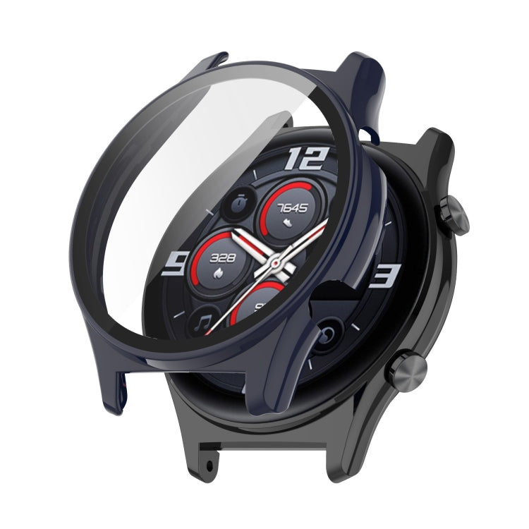 For Honor Watch GS 3 PC+Tempered Glass Watch Case(Ink Blue)