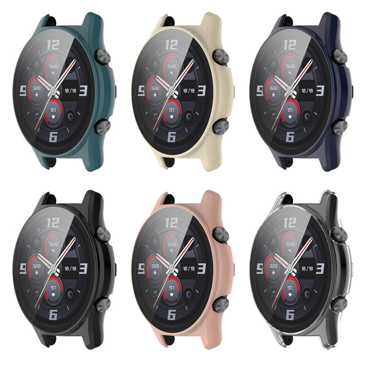 For Honor Watch GS 3 PC+Tempered Glass Watch Case(Ink Blue)