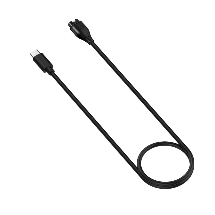 For Garmin Descent G1/Fenix 7/Tactix 7 Universal Type-C / USB-C Smart Watch Charging Cable, Length: 1m(Black) - free shipping - PMC Jewellery - Order now!