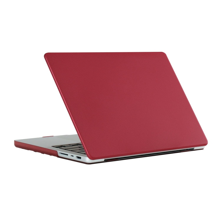 Dot Texture Double Sided Tanned Laptop Case For MacBook Pro 13.3 inch A1706/A1708/A1989/A2159/A2289/A2251/A2338(Red)
