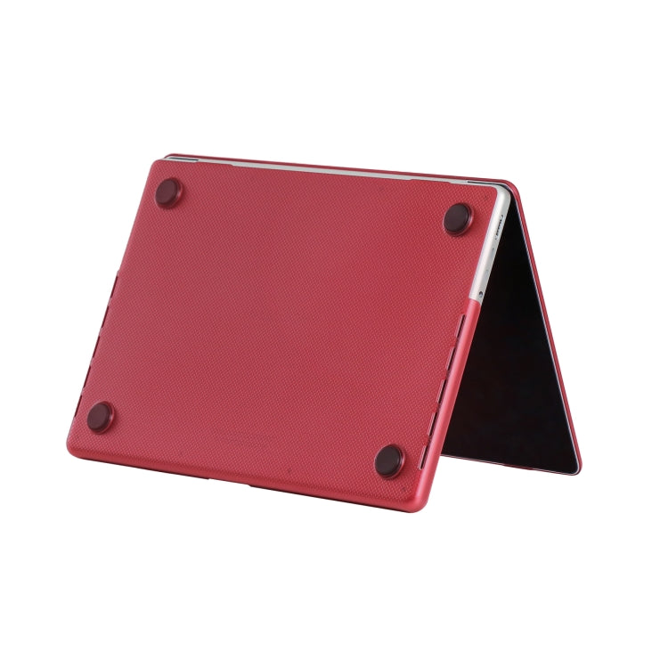 Dot Texture Double Sided Tanned Laptop Case For MacBook Pro 13.3 inch A1706/A1708/A1989/A2159/A2289/A2251/A2338(Red) - MacBook Pro Cases by PMC TechLife | Online Shopping South Africa | PMC TechLife