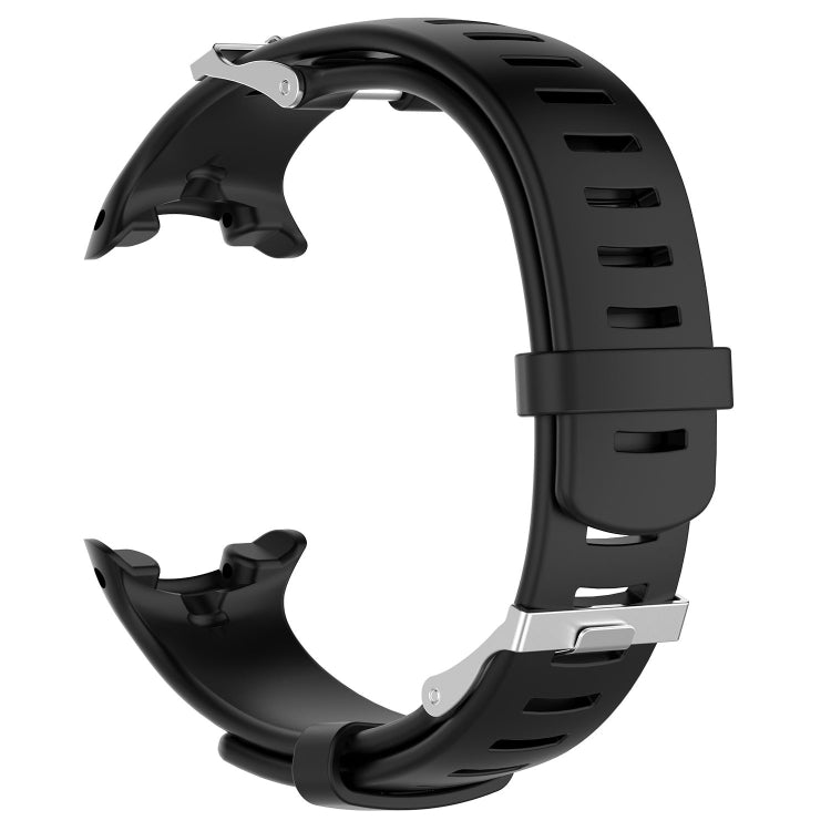 For Sunnto D4 / D4i Novo Diving Watch Silicone Watch Band with Extension Strap(Black) - by PMC Jewellery | Online Shopping South Africa | PMC Jewellery | Buy Now Pay Later Mobicred