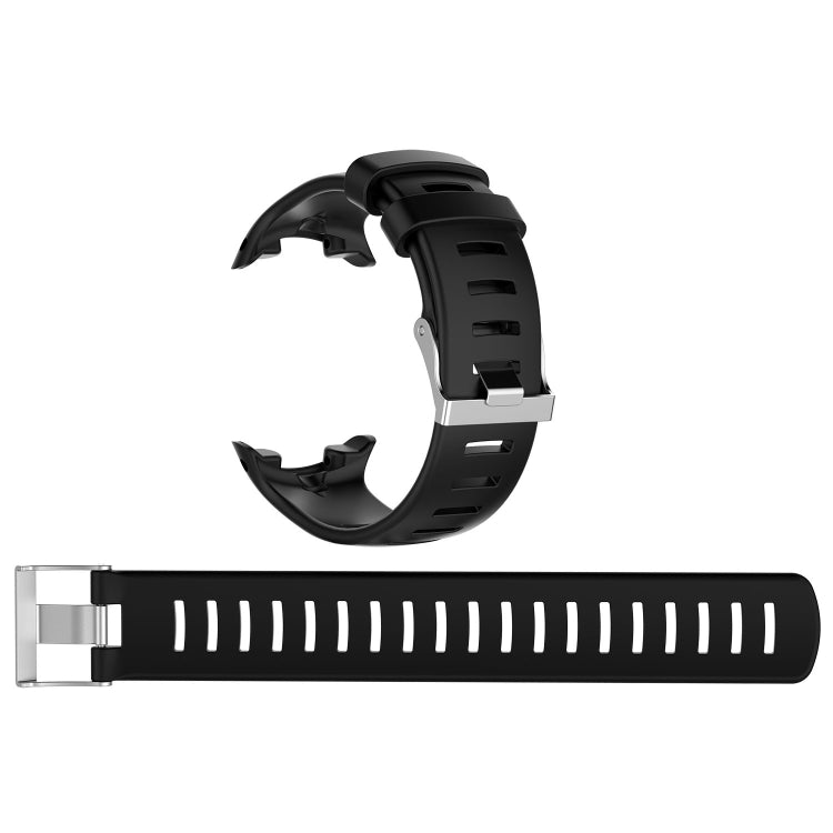 For Sunnto D4 / D4i Novo Diving Watch Silicone Watch Band with Extension Strap(Black) - by PMC Jewellery | Online Shopping South Africa | PMC Jewellery | Buy Now Pay Later Mobicred