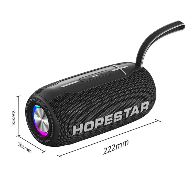 HOPESTAR H49 RGB Light TWS Water-resistant Wireless Bluetooth Speaker(Grey)
