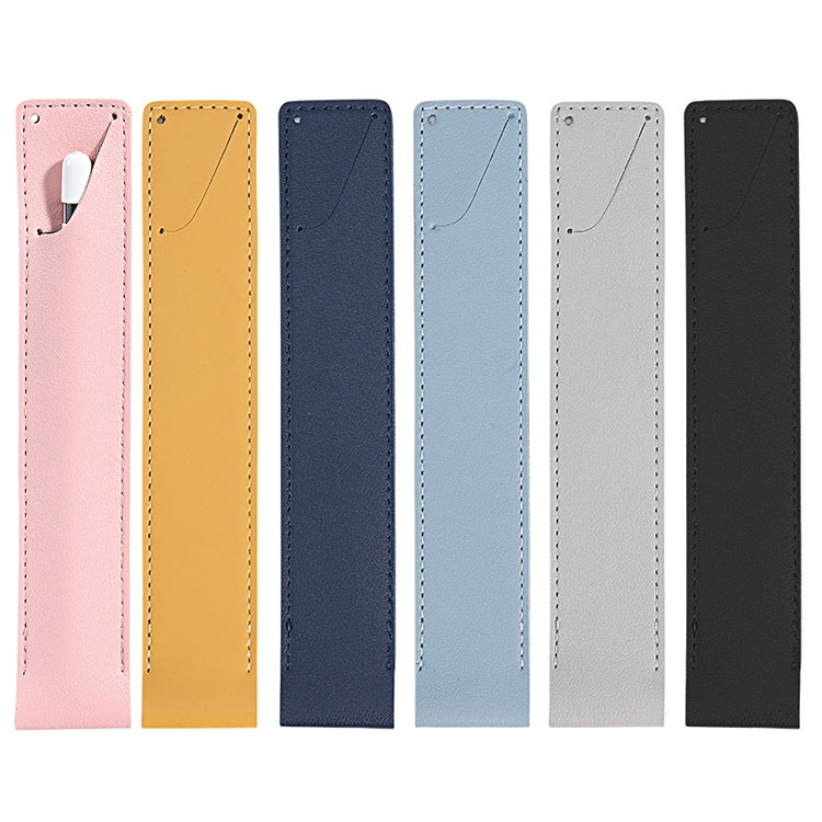 PU Leather Shockproof Protective Case for Apple Pencil 1 / 2(Yellow)
