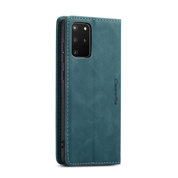 For Galaxy S20 Plus CaseMe Multifunctional Horizontal Flip Leather Case, with Card Slot & Holder & Wallet(Blue)
