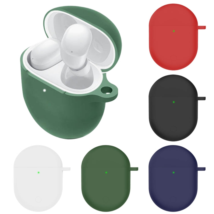 For Redmi Buds4 Silicone Earphone Protective Case(Dark Green)