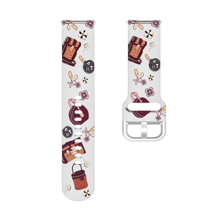 For Samsung Galaxy Watch4 20mm Transparent Printed TPU Silicone Watch Band(9) - Watch Bands by PMC Jewellery | Online Shopping South Africa | PMC Jewellery | Buy Now Pay Later Mobicred