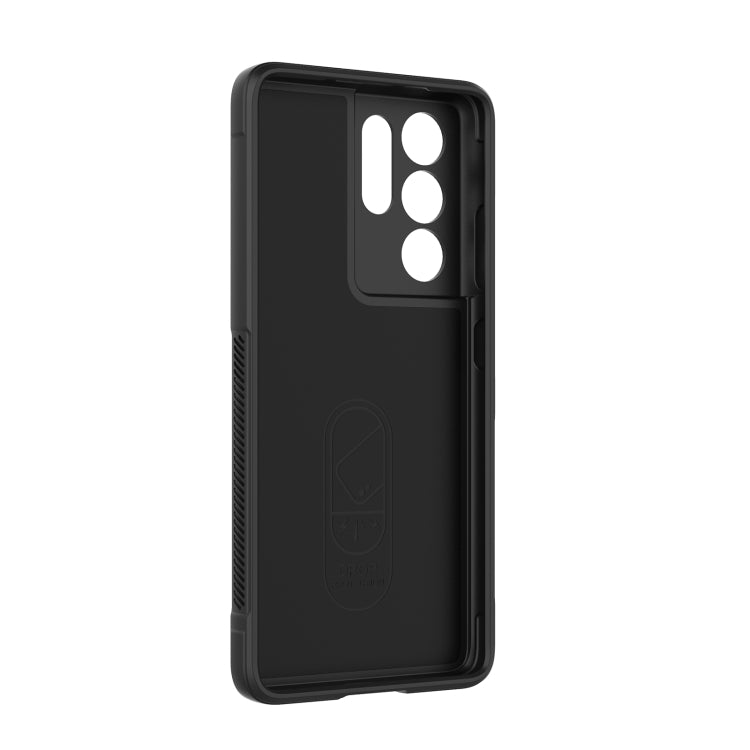 For Samsung Galaxy S21 Ultra 5G Magic Shield TPU + Flannel Phone Case(Grey)