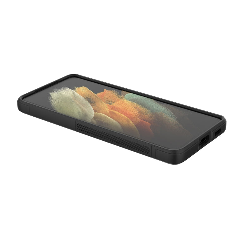 For Samsung Galaxy S21 Ultra 5G Magic Shield TPU + Flannel Phone Case(Grey)