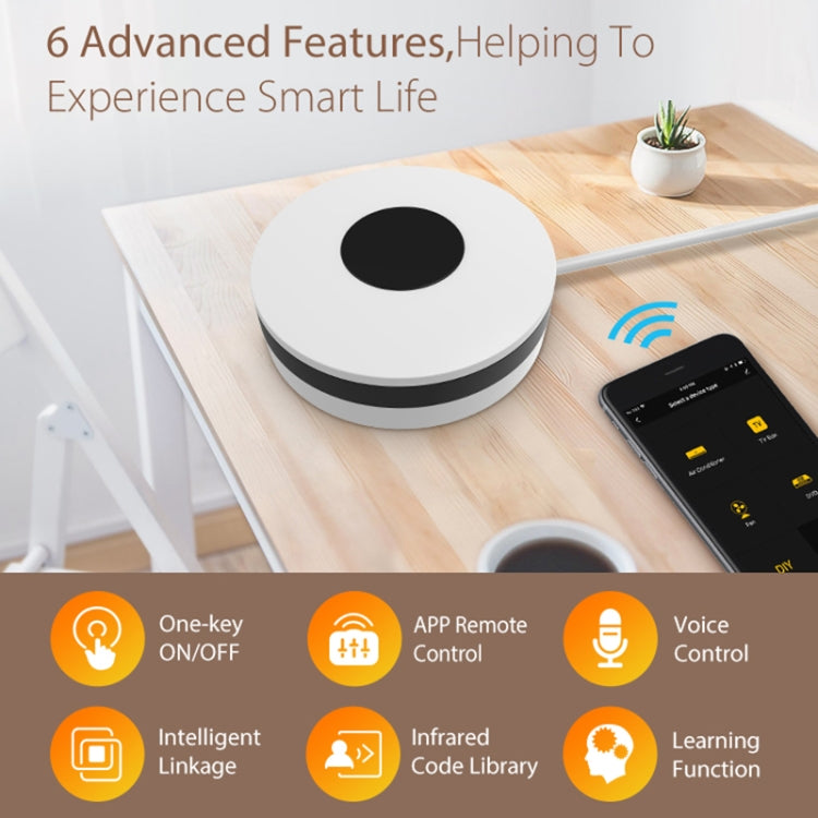 NEO NAS-IR02W WiFi IR Remotc Control Support Amazon Alexa / Google Home(White) - free shipping - PMC Jewellery - Order now!