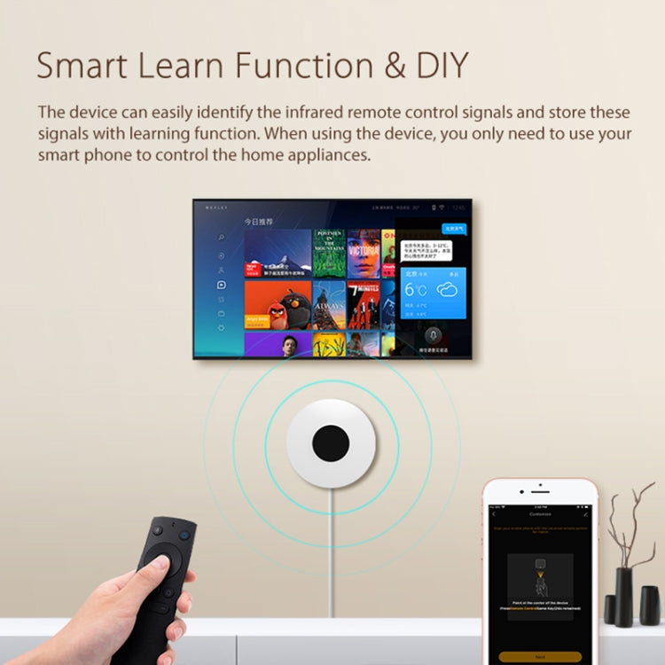NEO NAS-IR02W WiFi IR Remotc Control Support Amazon Alexa / Google Home(White) - free shipping - PMC Jewellery - Order now!