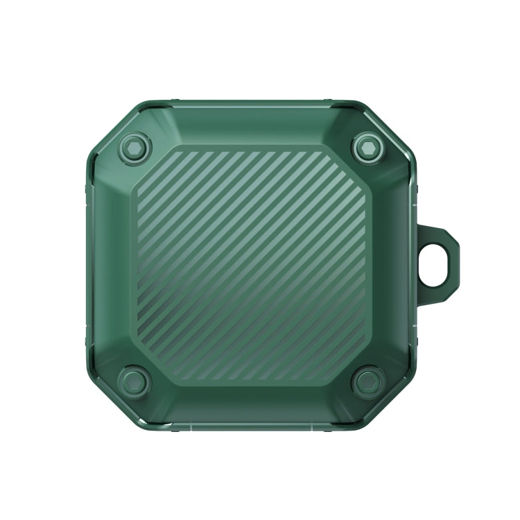 For Samsung Galaxy Buds Live / Buds 2 / Buds Pro / Buds 2 Pro Shield Armor Water-resistant Wireless Earphone Protective Case(Dark Green)