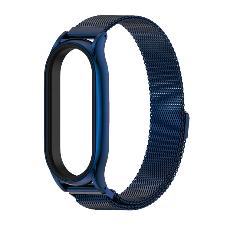 For Xiaomi Mi Band 7 / 7 NFC MIJOBS Milan Magnetic Plus Stainless Steel Watch Band(Blue) - Watch Bands by MIJOBS