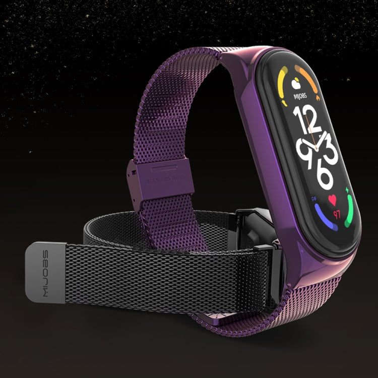 For Xiaomi Mi Band 7 / 7 NFC MIJOBS CS Milan Buckle Metal Watch Band(Black) - free shipping - PMC TechLife - Order now!