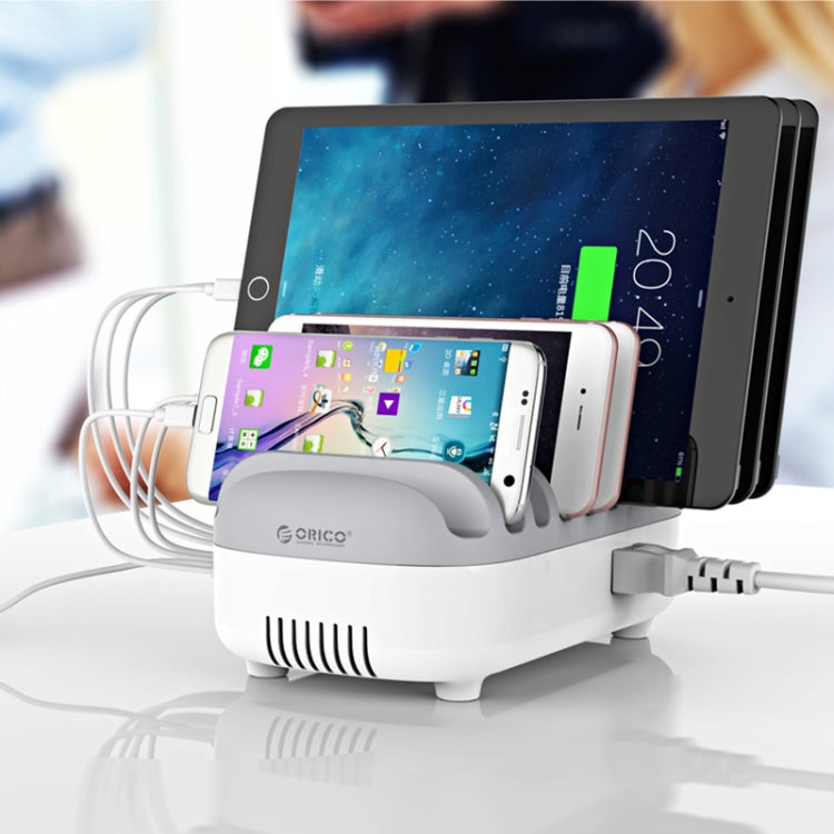 ORICO DUK-10P-DX 120W 5V 2.4A 10 Ports USB Charging Station, US Plug(White) - free shipping - PMC TechLife - Order now!