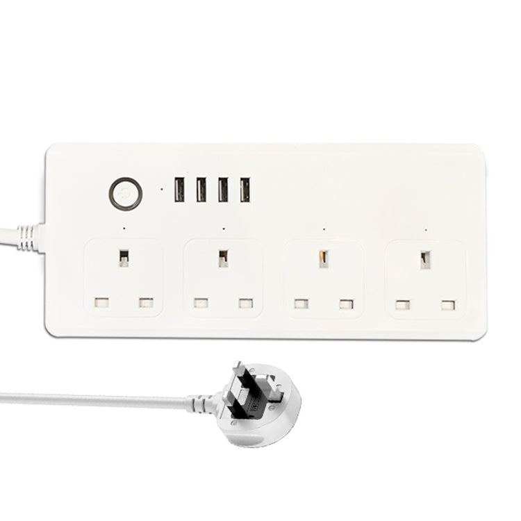 WIFI 13A SM-SO301-K 4 Holes + 4 USB Multi-purpose Smart Power Strip, UK Plug