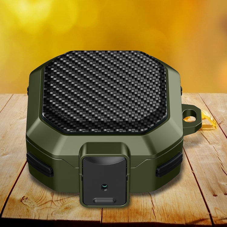 For Samsung Galaxy Buds Live/Buds Pro/Buds 2/2 Pro Anti-fall Earphones Case with Switch (Army Green)