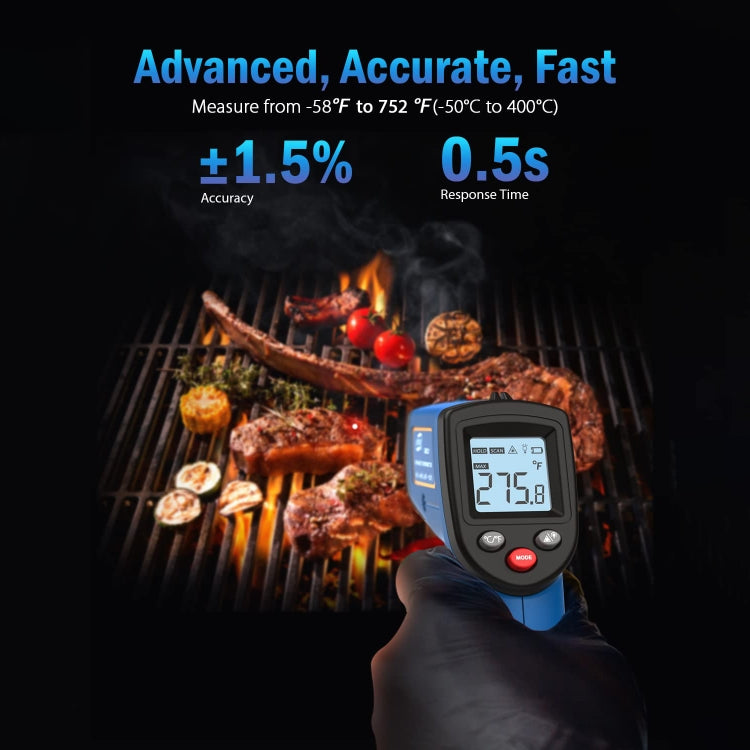 BENETECH GM321 Digital Non-Contact Infrared Thermometer, Battery Not Included