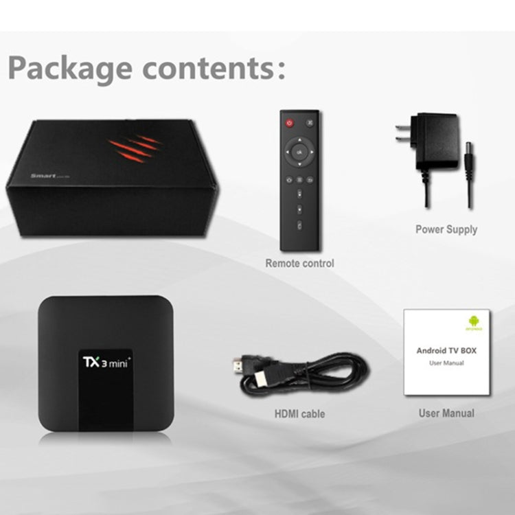 TX3 mini+ Android 11.0 Smart TV Box, Amlogic S905W2 Quad Core, Memory:4GB+32GB, 2.4GHz / 5GHz WiFi(EU Plug) - Amlogic S905 by PMC TechLife | Online Shopping South Africa | PMC TechLife