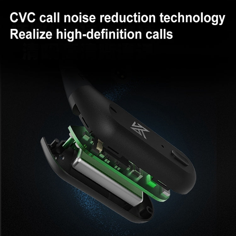 KZ-AZ09 PRO 5.2 Wireless Qualcomm Bluetooth Headset Earhook 5.2 Wireless Qualcomm Bluetooth Module 0.78/0.75 Interface Applicable(Black)