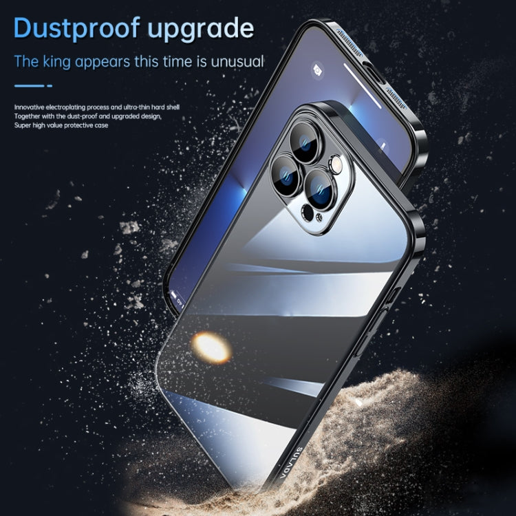 For iPhone 13 Pro Max SULADA JINGJIA Series Lens Protector PC Phone Case (Silver)