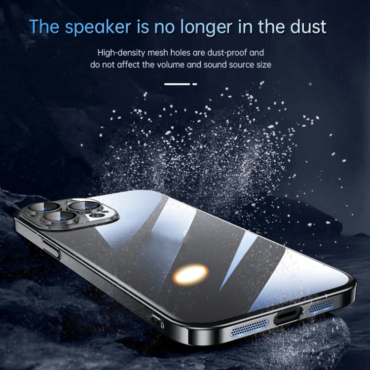 For iPhone 13 Pro Max SULADA JINGJIA Series Lens Protector PC Phone Case (Silver)